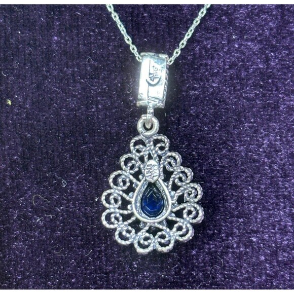 925 Sterling Silver Turkish Filigree Necklace for Women, NEW,HandmadeGift - Picture 3 of 6